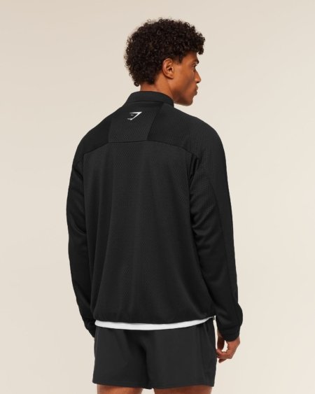 Gymshark Train Zip Through Jacket Black Maroc — 100% authentique