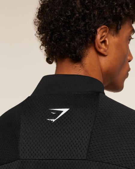 Gymshark Train Zip Through Jacket Black Maroc — 100% authentique