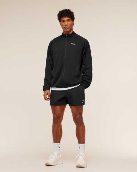 Gymshark Train Zip Through Jacket Black Maroc — 100% authentique