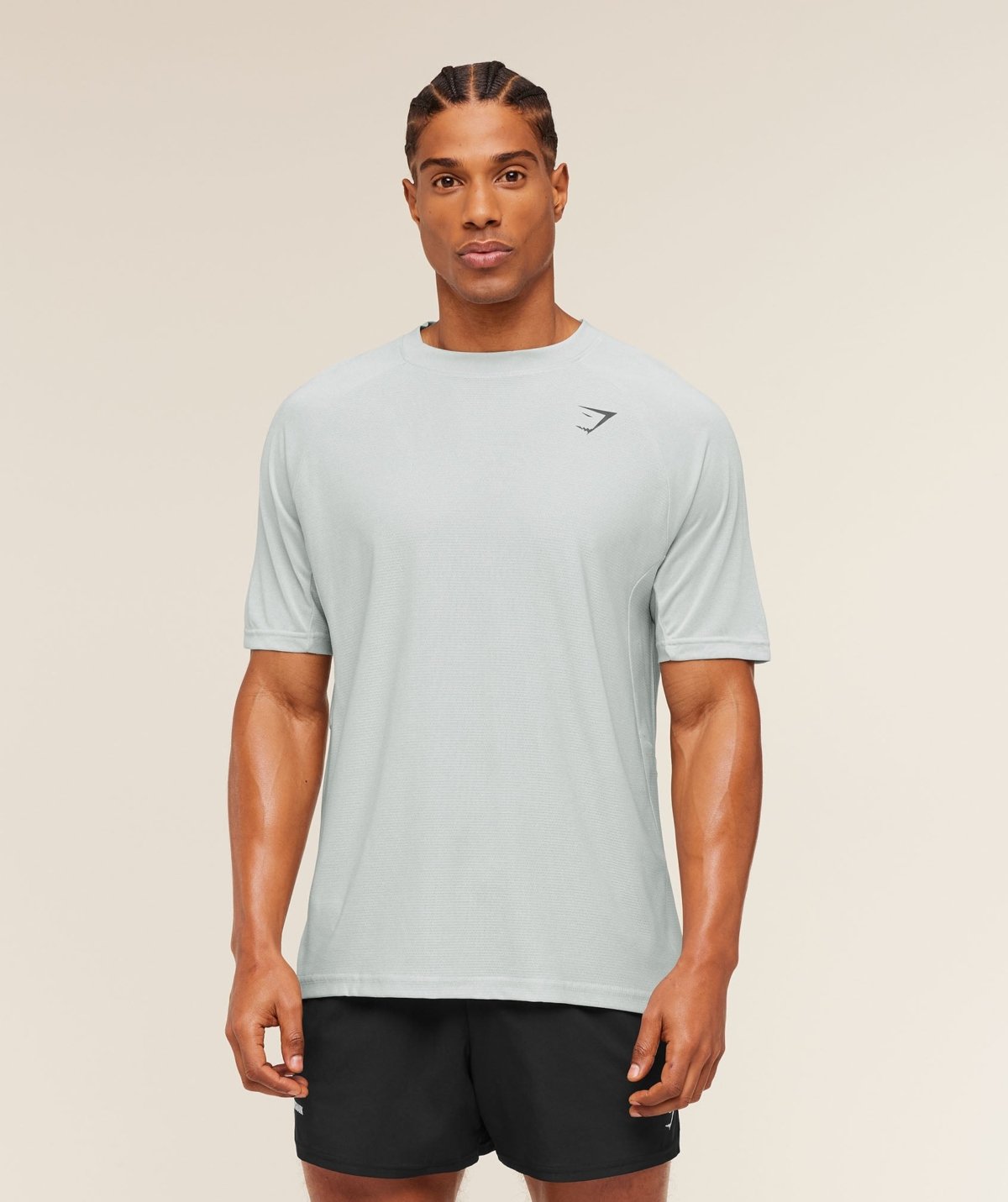 Gymshark Weekend T-Shirt Light Grey White Maroc — 100% authentique