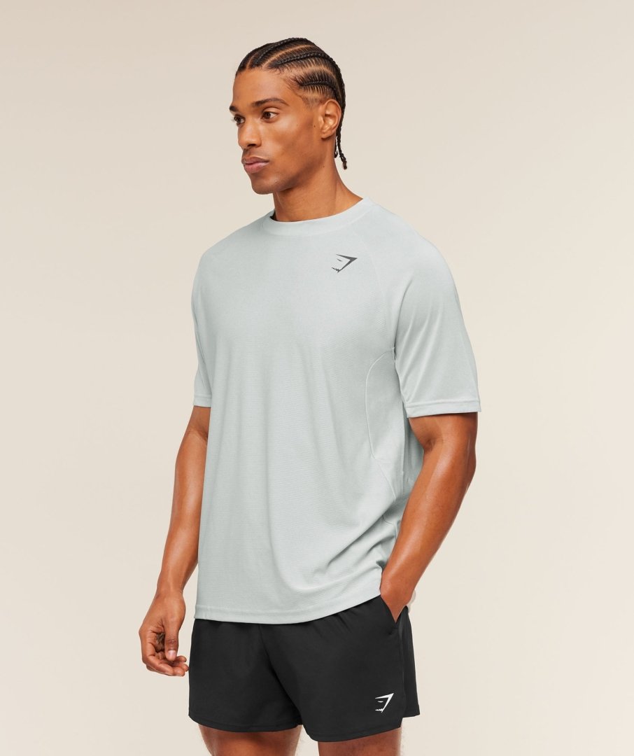 Gymshark Weekend T-Shirt Light Grey White Maroc — 100% authentique