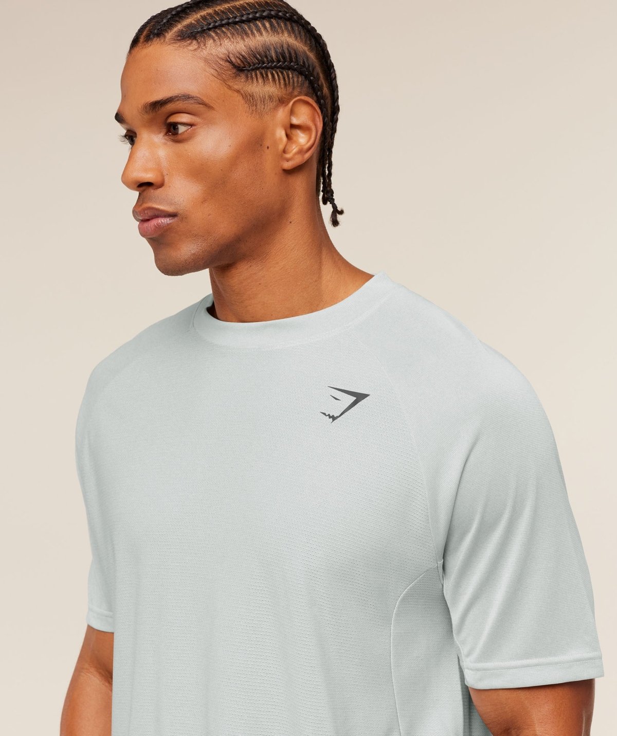 Gymshark Weekend T-Shirt Light Grey White Maroc — 100% authentique