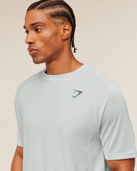 Gymshark Weekend T-Shirt Light Grey White Maroc — 100% authentique