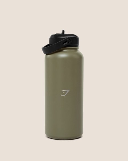 METAL INSULATED STRAW BOTTLE 1L LUXE – Image 2