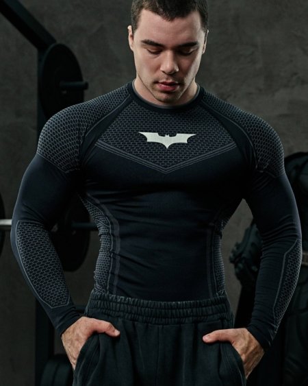batman compression longsleeves Gymshark Maroc — 100% authentique