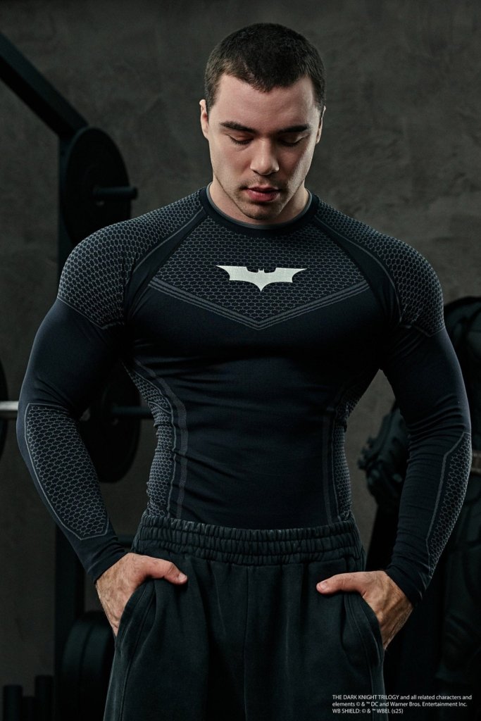 batman compression longsleeves Gymshark Maroc — 100% authentique