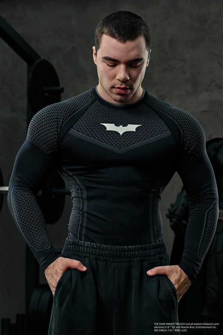 batman compression longsleeves Gymshark Maroc — 100% authentique