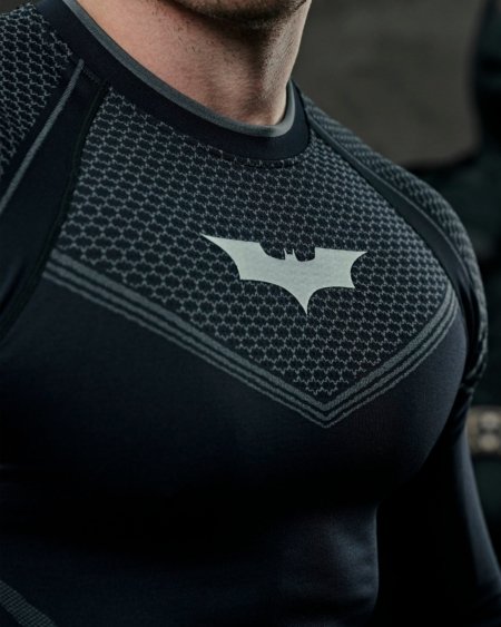 YoungLA 8004 - Batman Compression Longsleeves - Black Maroc — 100% authentique