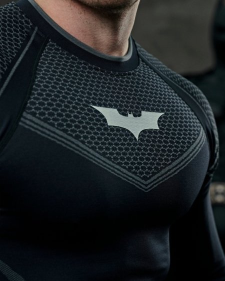 YoungLA 8004 - Batman Compression Longsleeves - Black Maroc — 100% authentique