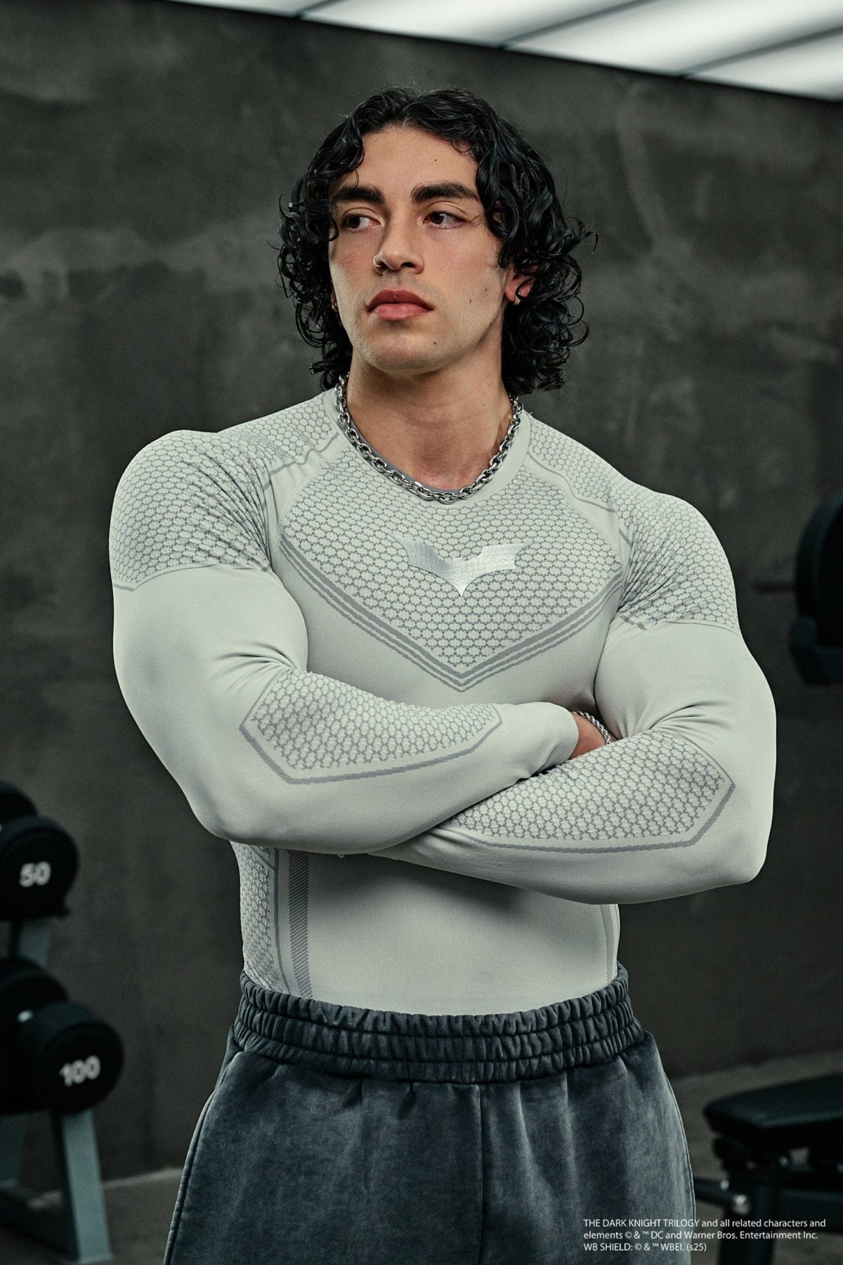 YoungLA 8004 - Batman Compression Longsleeves - Black Maroc — 100% authentique