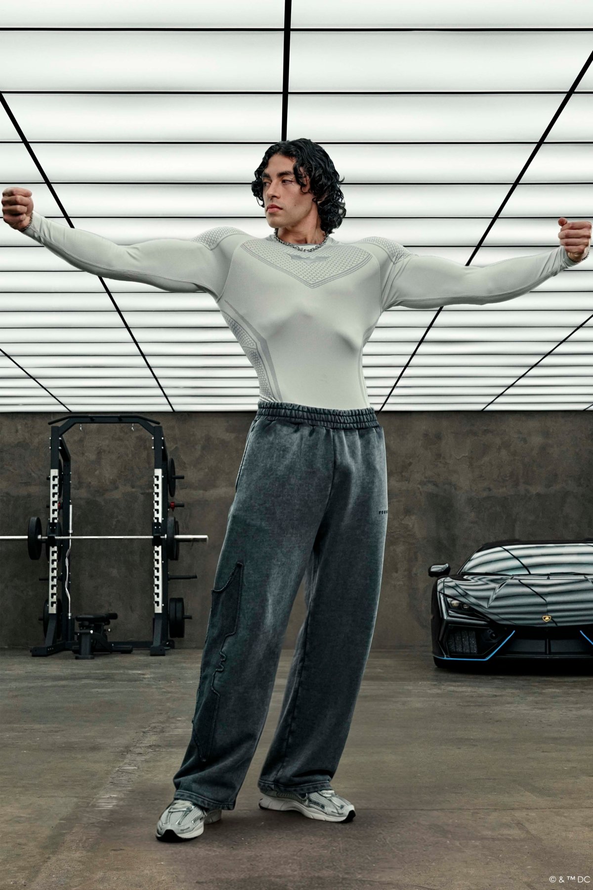 YoungLA 8004 - Batman Compression Longsleeves - Black Maroc — 100% authentique