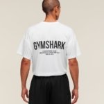 T-Shirt Gymshark Conditioning blanc homme