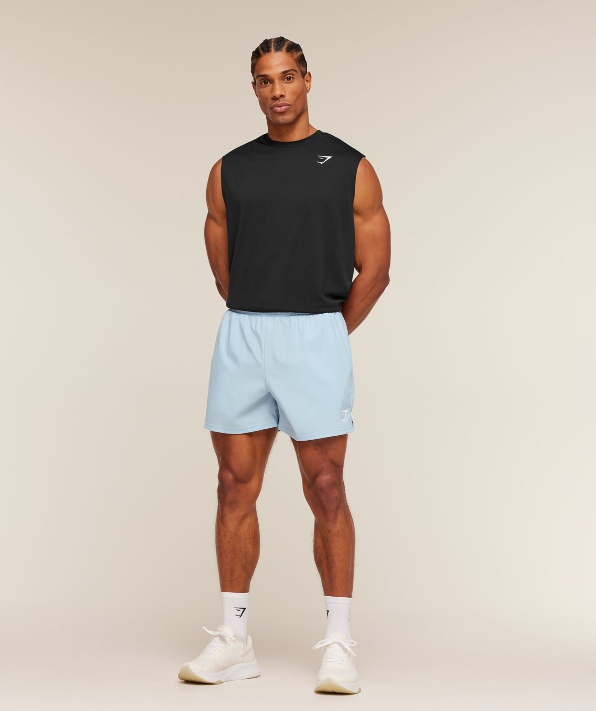 Short de Sport Gymshark Arrival blanc homme