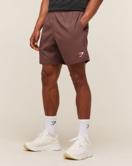 Short de Sport Gymshark Arrival marron homme
