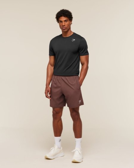 Short de Sport Gymshark Arrival marron homme
