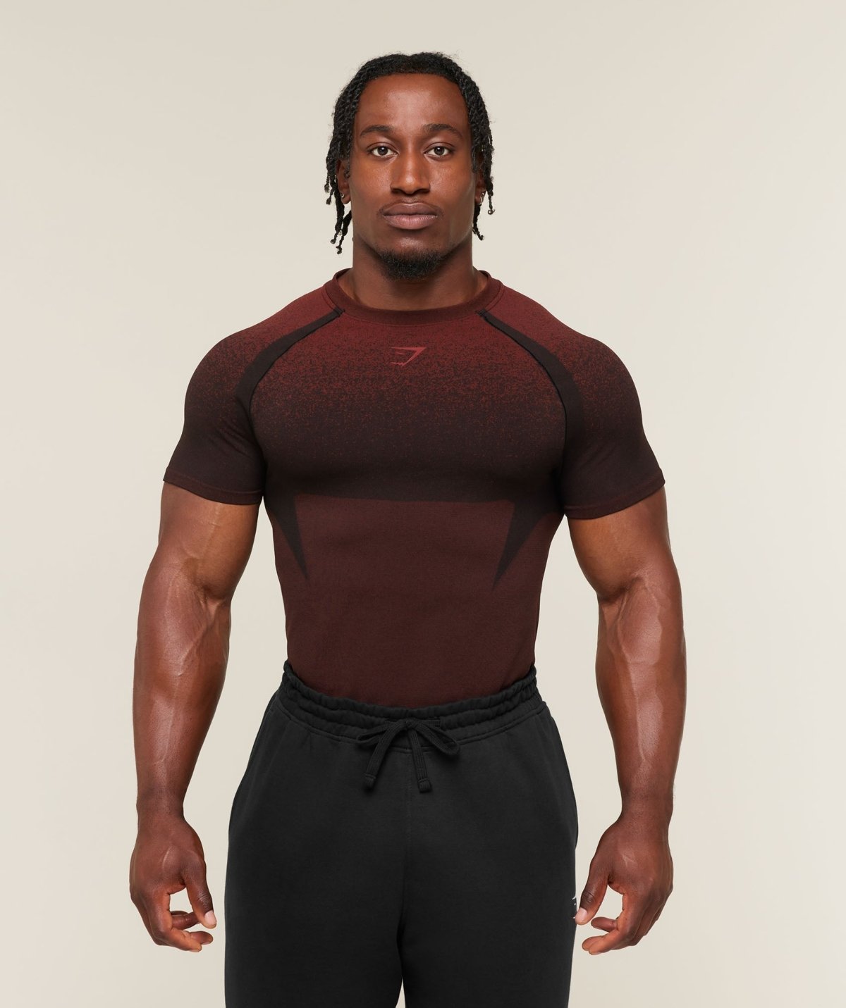 T-Shirt Gymshark Shadow rouge homme