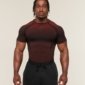 T-Shirt Gymshark Shadow rouge homme