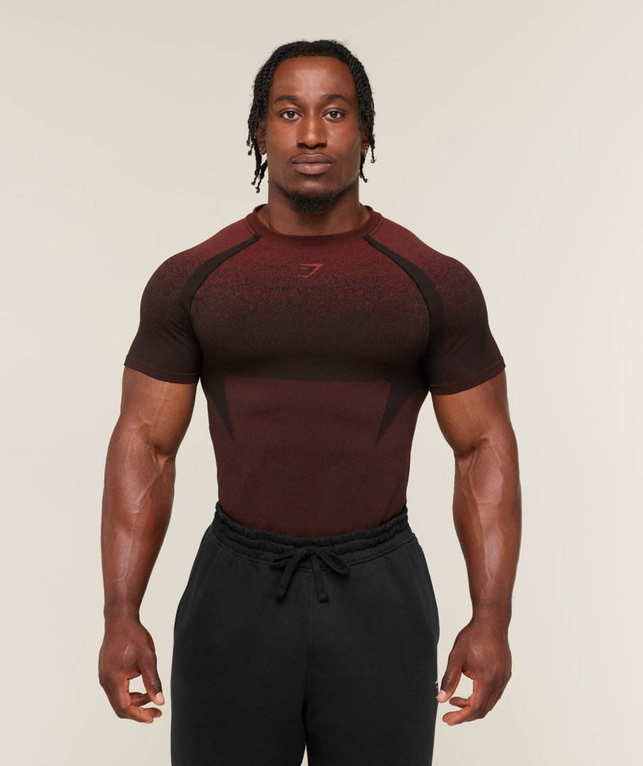 T-Shirt Gymshark Shadow rouge homme