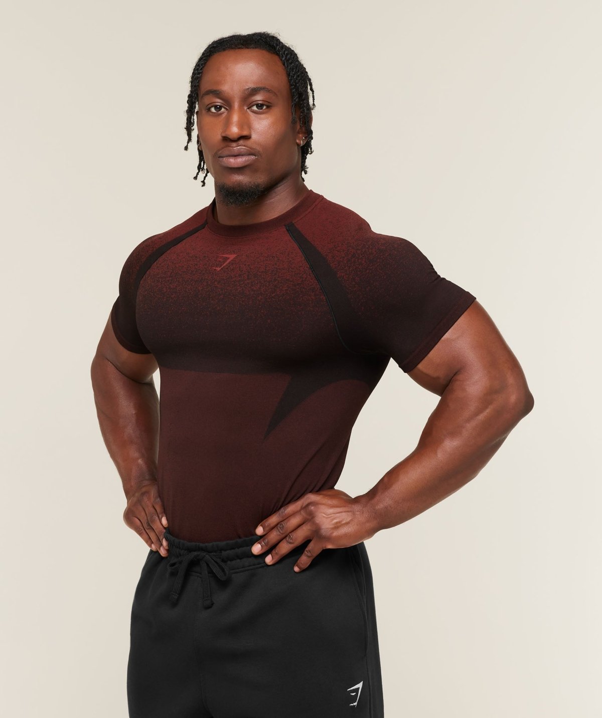 T-Shirt Gymshark Shadow rouge homme