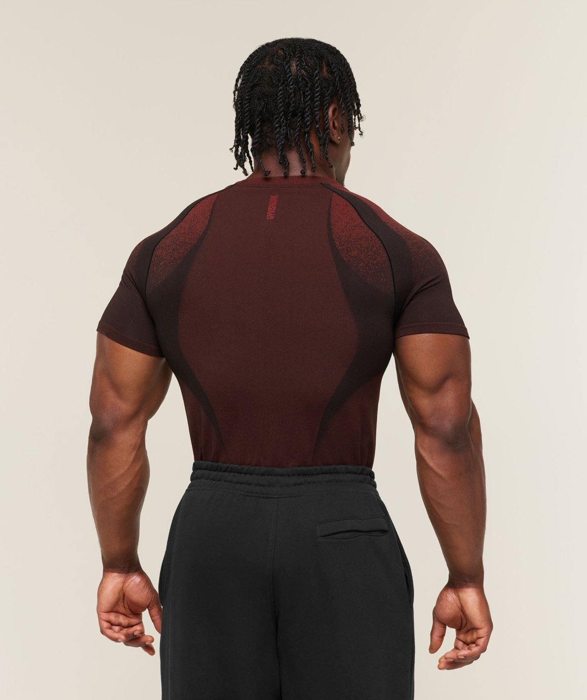 T-Shirt Gymshark Shadow rouge homme
