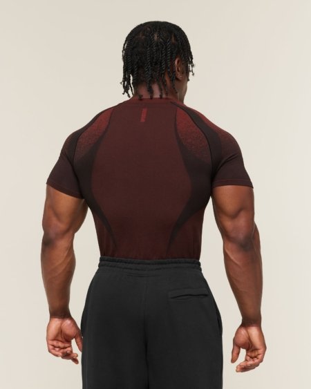 T-Shirt Gymshark Shadow rouge homme