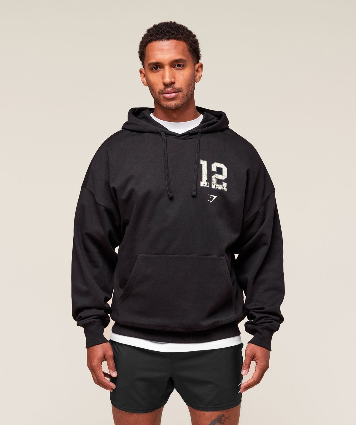Sweat à Capuche Gymshark Campus noir homme