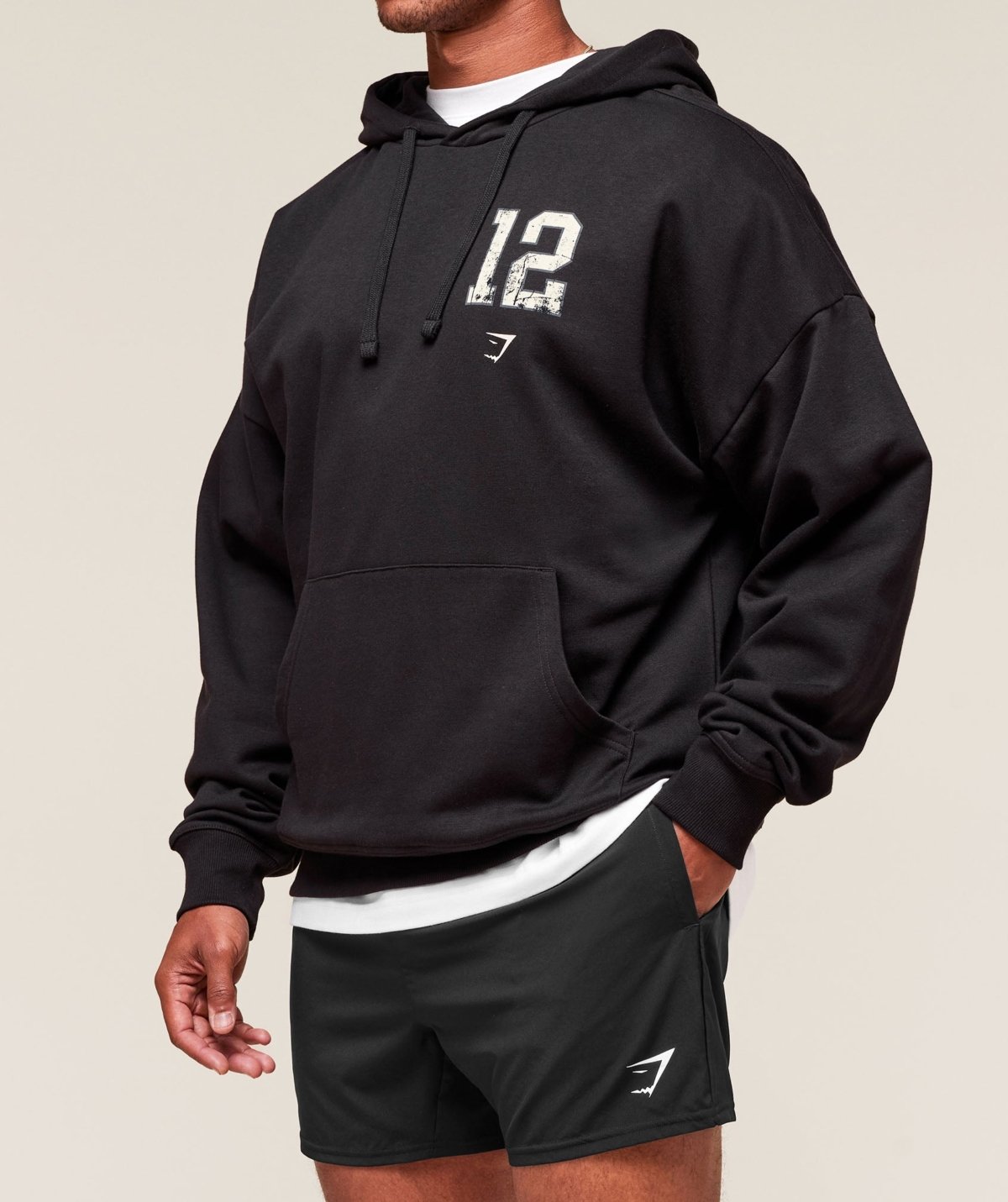Sweat à Capuche Gymshark Campus noir homme