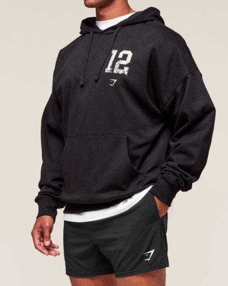 Sweat à Capuche Gymshark Campus noir homme