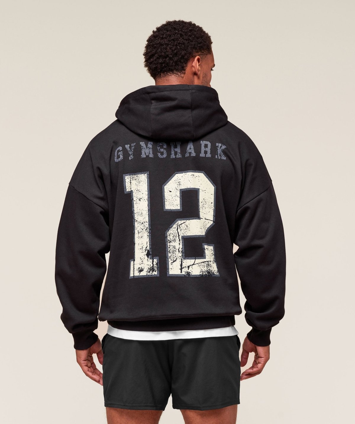 Sweat à Capuche Gymshark Campus noir homme