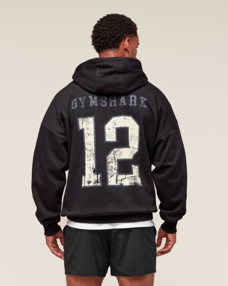 Sweat à Capuche Gymshark Campus noir homme