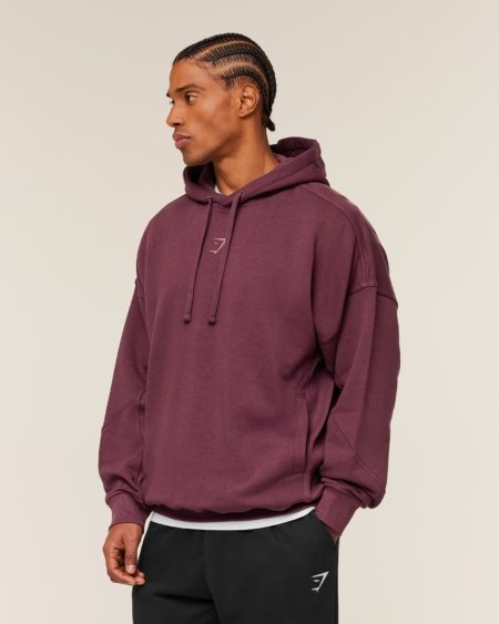 Sweat à Capuche Gymshark Power rouge homme