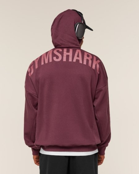 Sweat à Capuche Gymshark Power rouge homme