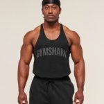 Débardeur Stringer Gymshark Power noir homme