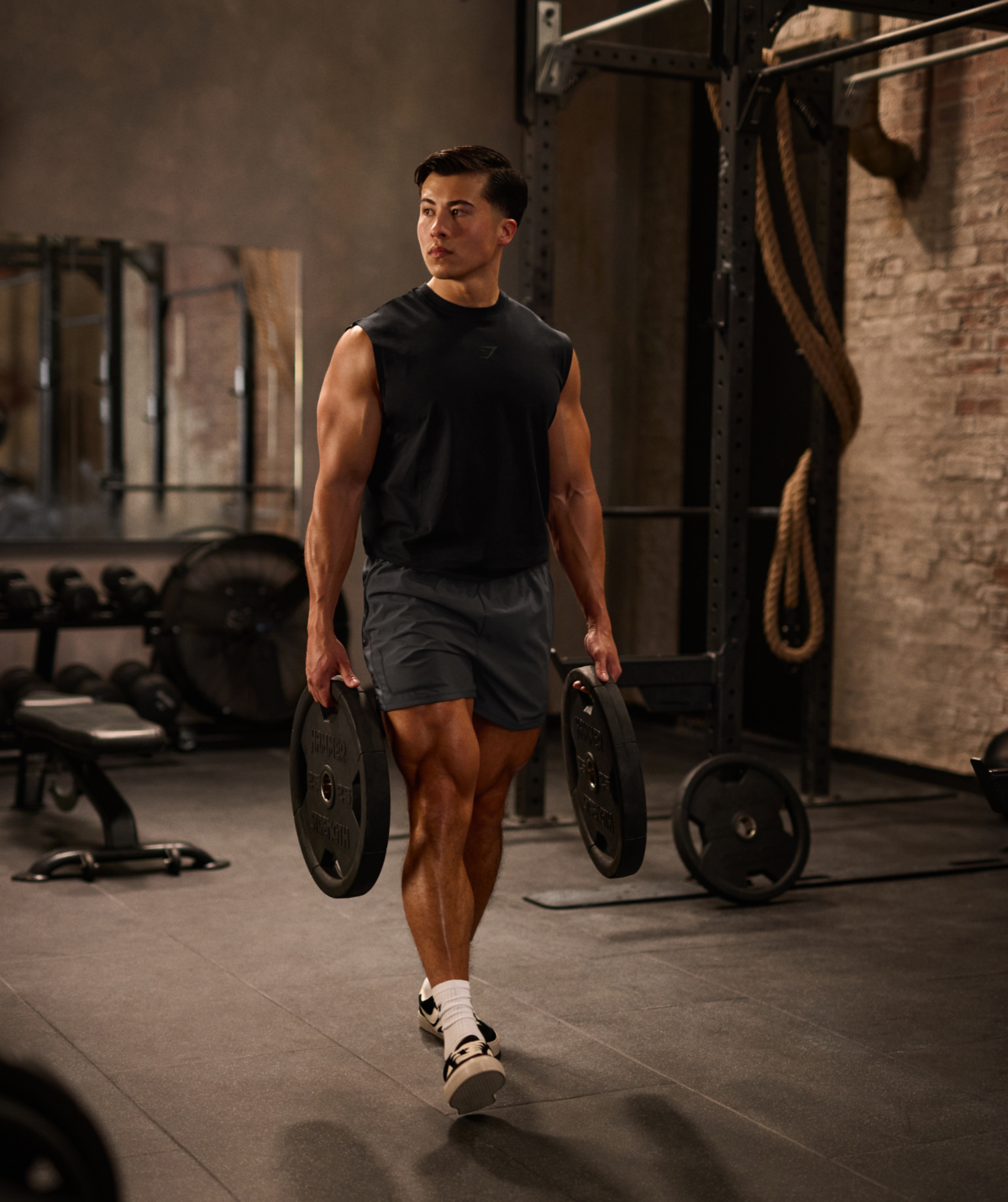 Short de Sport Gymshark Sport noir homme