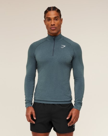 Haut Zippé Gymshark Vital noir homme